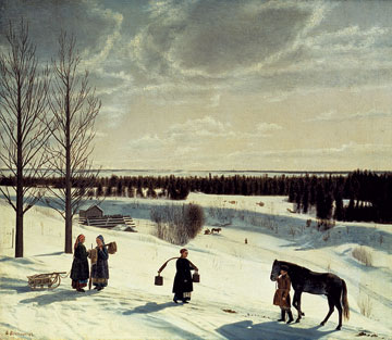Никифор Крылов. «Зимний пейзаж». 1827